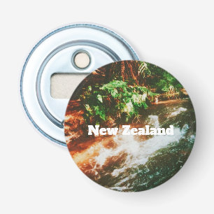 Nieuw-Zeeland Reisprint Button Flesopener