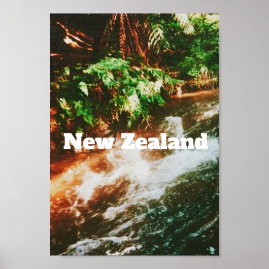 Nieuw-Zeeland Reisprint Poster (Voorkant)