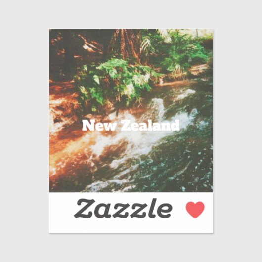Nieuw-Zeeland Reisprint Sticker (Vel)