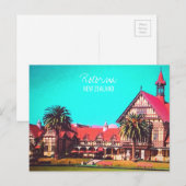 Nieuw-Zeeland Reist Rotorua museum Briefkaart (Voorkant / Achterkant)