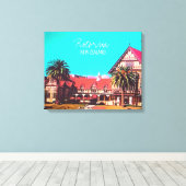 Nieuw-Zeeland Reist Rotorua museum Canvas Afdruk (Insitu (Houten vloer))