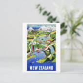  Nieuw-Zeeland reizen Briefkaart (Staand voorkant)