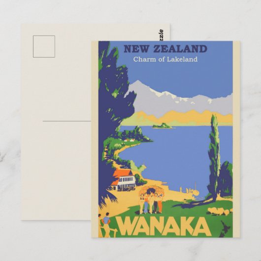 Nieuw-Zeeland reizen Briefkaart (Voorkant / Achterkant)