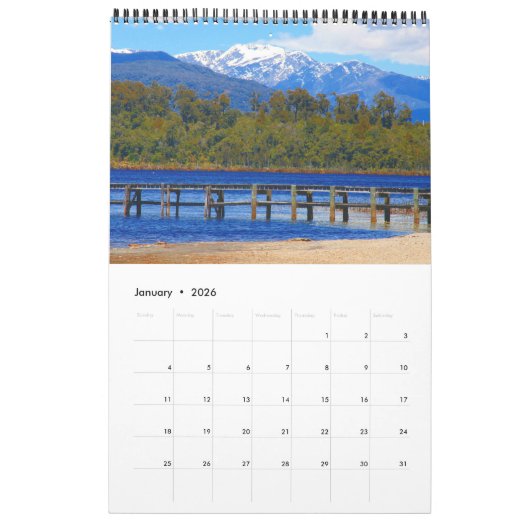 nieuw - zeeland : reizen kalender (Jan 2026)