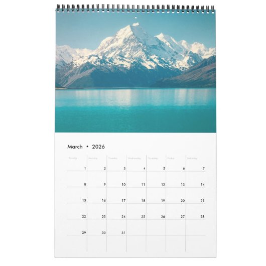 nieuw - zeeland : reizen kalender (Mar 2026)