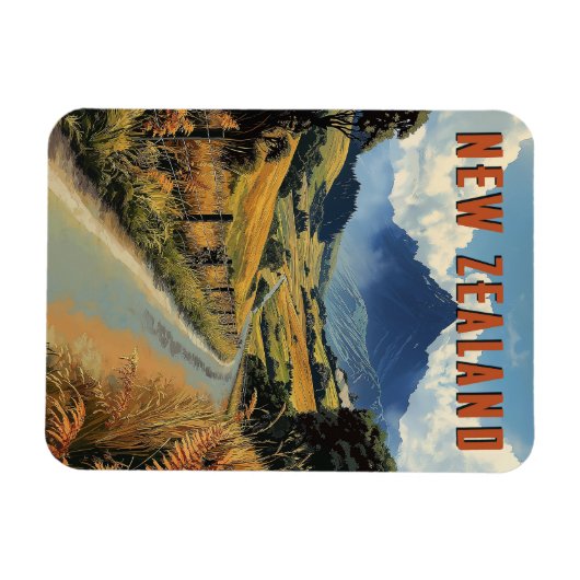  Nieuw-Zeeland reizen Magneet (Horizontaal)