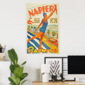  Nieuw-Zeeland reizen Napier Carnaval Poster (Thuiskantoor)