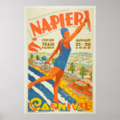  Nieuw-Zeeland reizen Napier Carnaval Poster (Voorkant)