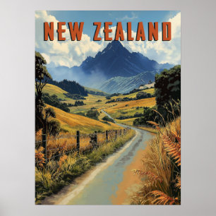 Nieuw-Zeeland reizen Poster