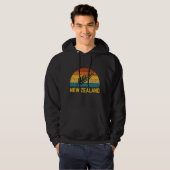 Nieuw-Zeeland Retro Hoodie (Voorkant volledig)