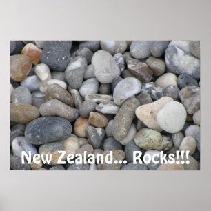 Nieuw-Zeeland...Rocks! Poster