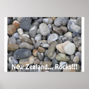 Nieuw-Zeeland... Rocks!! Poster