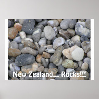 Nieuw-Zeeland... Rocks!! Poster