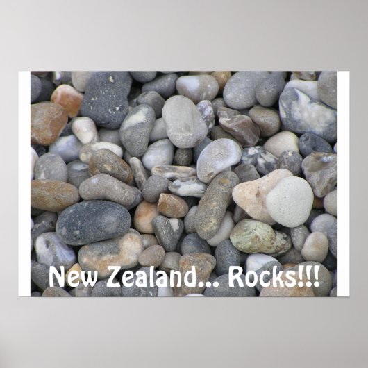 Nieuw-Zeeland... Rocks!! Poster (Voorkant)