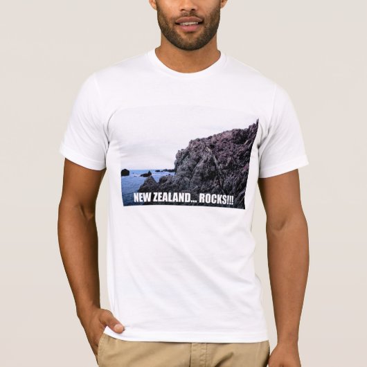 Nieuw-Zeeland... Rocks! T-shirt (Voorkant)