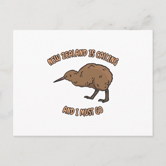 Nieuw-Zeeland roept Briefkaart (Voorkant)