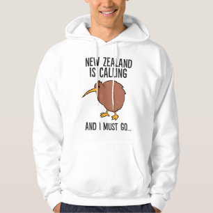 Nieuw-Zeeland roept en ik moet gaan Schattige Kiwi Hoodie