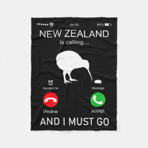 Nieuw-Zeeland roept en ik moet gaan, Zealand Funn Fleece Deken