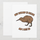 Nieuw-Zeeland roept Feestdagenkaart (Voorkant / Achterkant)