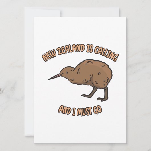 Nieuw-Zeeland roept Feestdagenkaart (Voorkant)
