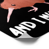 Nieuw-Zeeland Roept Kiwi Vogel Wilde Dier Poster (Hoek)