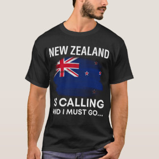 Nieuw-Zeeland roept op en ik moet Kiwi-steden bezo T-shirt