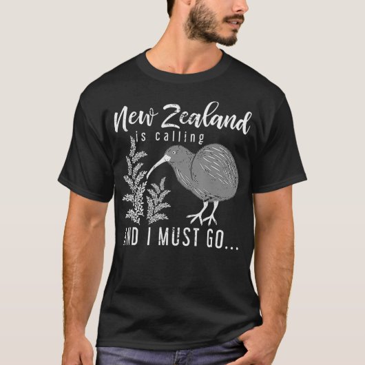 Nieuw-Zeeland roept op en ik moet naar Nieuw-Zeela T-shirt (Voorkant)