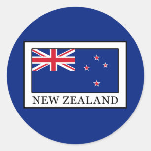 Nieuw-Zeeland Ronde Sticker