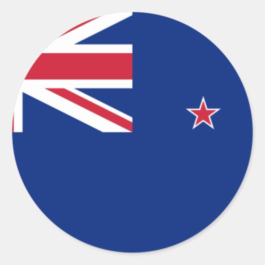 nieuw - zeeland ronde sticker (Voorkant)
