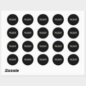 Nieuw-Zeeland Ronde Sticker (Vel)