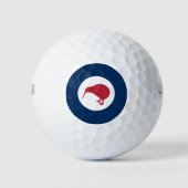 Nieuw-Zeeland rondel land vlag symbool kiwi leger Golfballen (Voorkant)