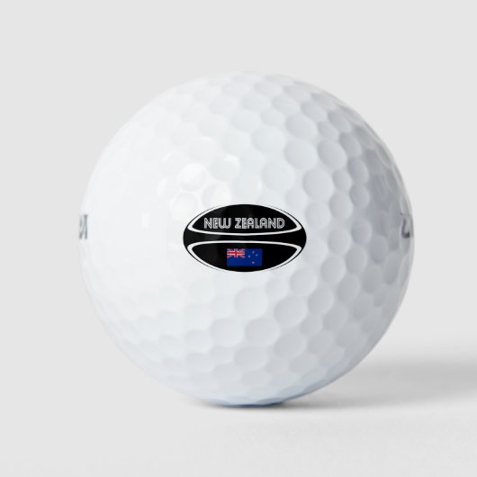 Nieuw-Zeeland Rugby Ball Golfballen (Voorkant)