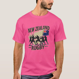 Nieuw-Zeeland Rugby Fan shirt All zwart Haka Maori