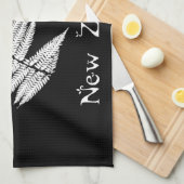 Nieuw-Zeeland Silver Fern Kitchen Towel Theedoek (Quarter Fold)