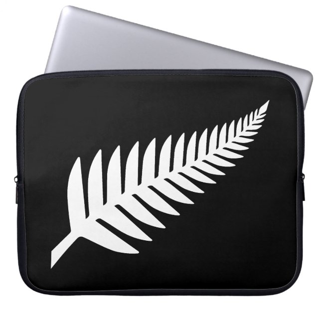 Nieuw-Zeeland Silver Fern Laptop Sleeve (Voorkant)