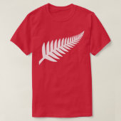 Nieuw-Zeeland Silver Fern NZ Black Proud Kiwi Rugb T-shirt (Design voorkant)