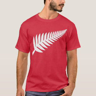 Nieuw-Zeeland Silver Fern NZ Black Proud Kiwi Rugb T-shirt