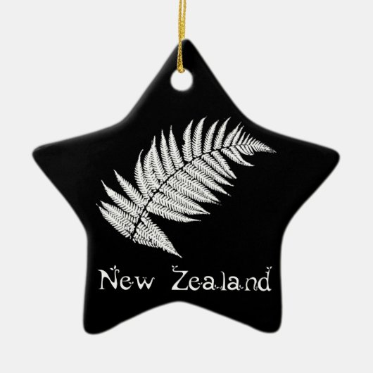 Nieuw-Zeeland Silver Fern Ornament (Voorkant)