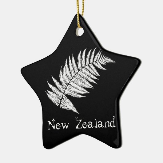 Nieuw-Zeeland Silver Fern Ornament (Links)