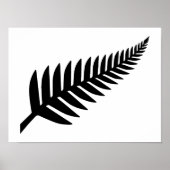 Nieuw-Zeeland Silver Fern Poster (Voorkant)