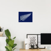 Nieuw-Zeeland Silver Fern Poster (Thuiskantoor)