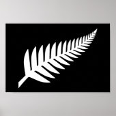 Nieuw-Zeeland Silver Fern Poster (Voorkant)
