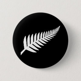 Nieuw-Zeeland Silver Fern Ronde Button 5,7 Cm