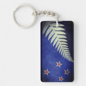 Nieuw-Zeeland Silver Fern Sleutelhanger (Voorkant)