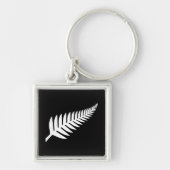 Nieuw-Zeeland Silver Fern Sleutelhanger (Voorkant)