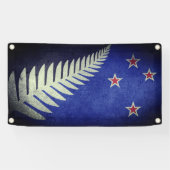 Nieuw-Zeeland Silver Fern Spandoek (Horizontaal)
