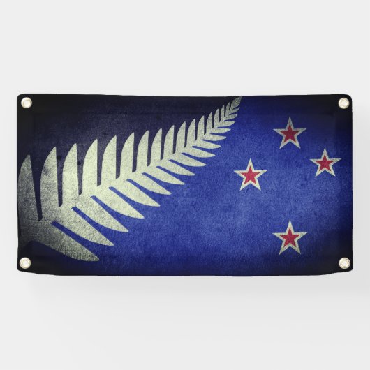 Nieuw-Zeeland Silver Fern Spandoek (Horizontaal)