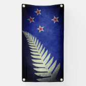 Nieuw-Zeeland Silver Fern Spandoek (Verticaal)
