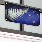 Nieuw-Zeeland Silver Fern Spandoek (Buitenkant Gebouw)