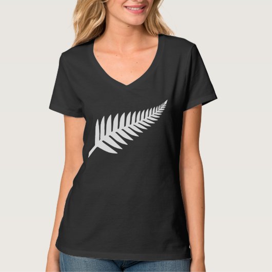 Nieuw-Zeeland Silver Fern T-shirt (Voorkant)